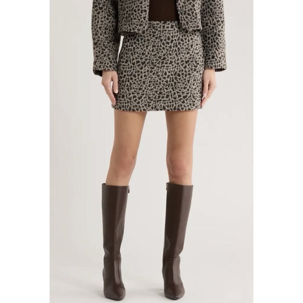 EDIT by Jason Wu Cheetah Print Miniskirt Size M NWT